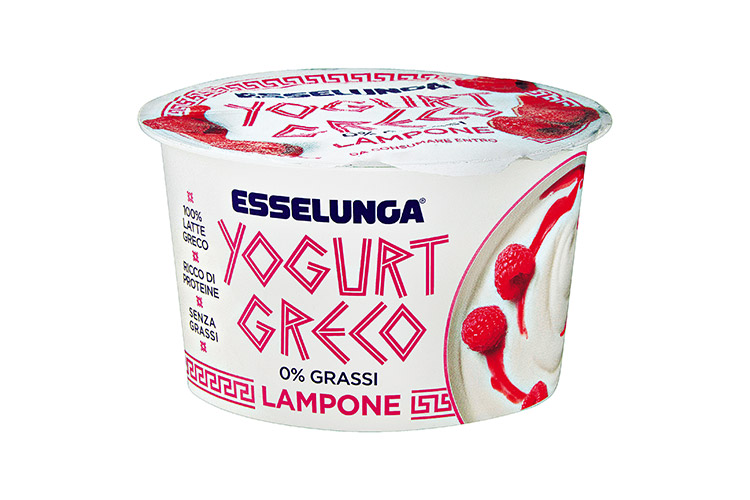 yogurt greco 0% lampone - esselunga