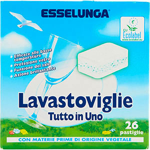 Esselunga pastiglie per lavastoviglie limone